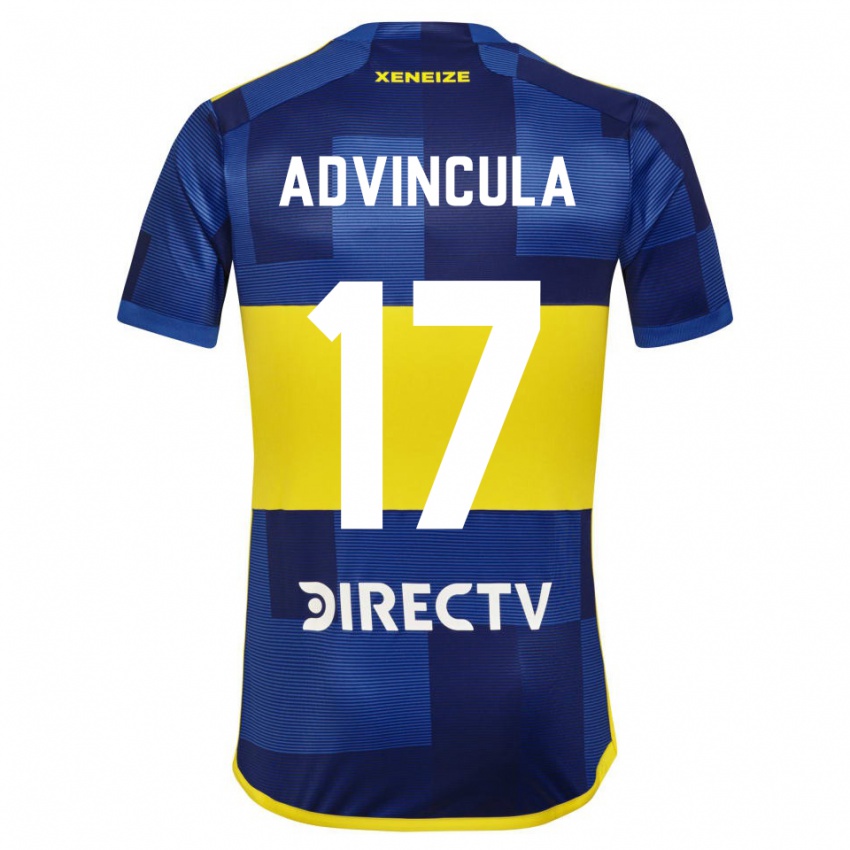 Niño Camiseta Luis Advincula #17 Azul Oscuro Amarillo 1ª Equipación 2023/24 La Camisa