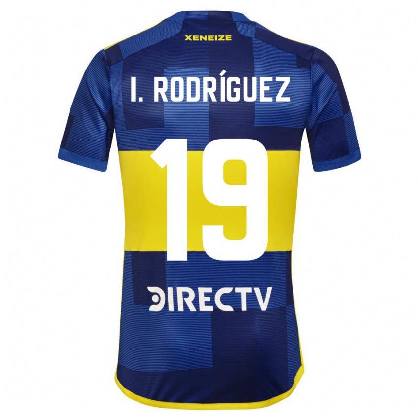 Niño Camiseta Ignacio Rodríguez #19 Azul Oscuro Amarillo 1ª Equipación 2023/24 La Camisa