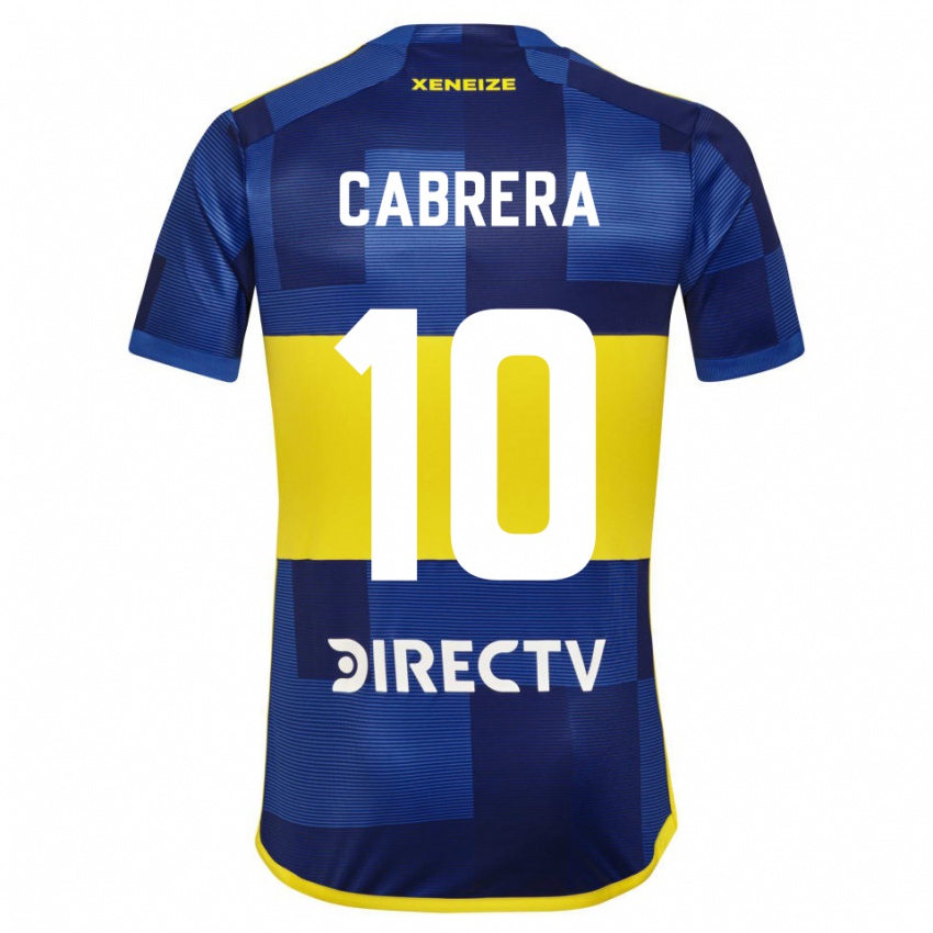 Niño Camiseta Micaela Cabrera #10 Azul Oscuro Amarillo 1ª Equipación 2023/24 La Camisa