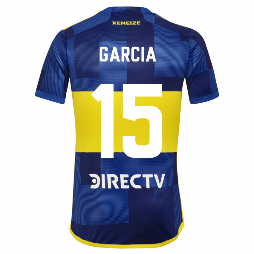Niño Camiseta Ramiro Garcia #15 Azul Oscuro Amarillo 1ª Equipación 2023/24 La Camisa