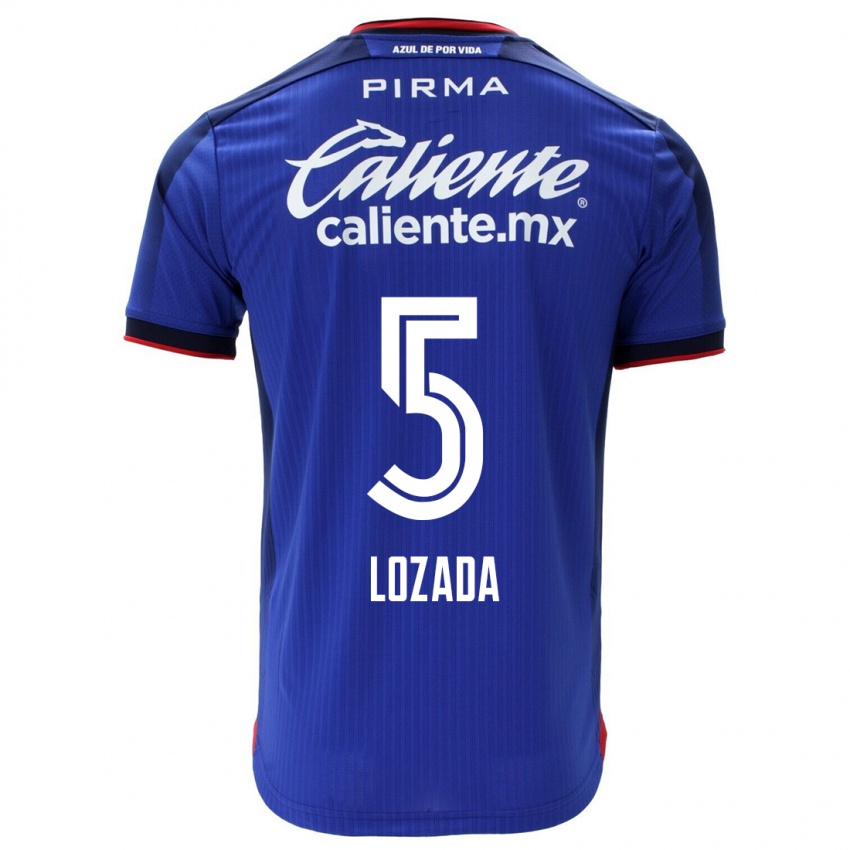 Niño Camiseta Ana Lozada #5 Azul 1ª Equipación 2023/24 La Camisa