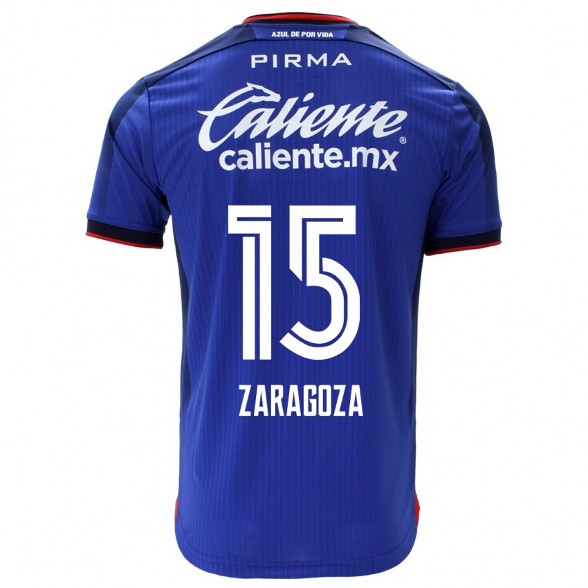 Niño Camiseta Nancy Zaragoza #15 Azul 1ª Equipación 2023/24 La Camisa