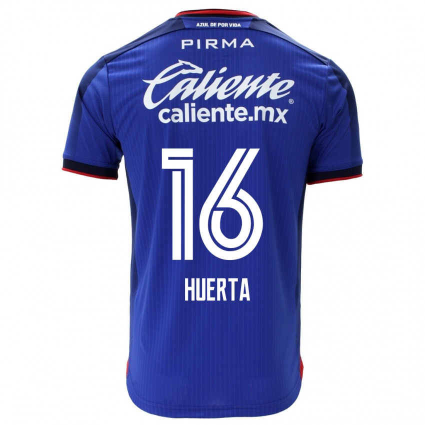 Niño Camiseta Ana Gabriela Huerta #16 Azul 1ª Equipación 2023/24 La Camisa