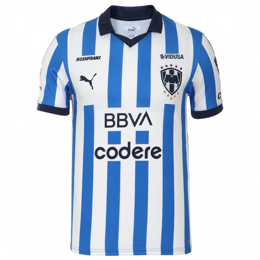 Niño Camiseta Barbara Olivieri #21 Azul Blanco 1ª Equipación 2023/24 La Camisa