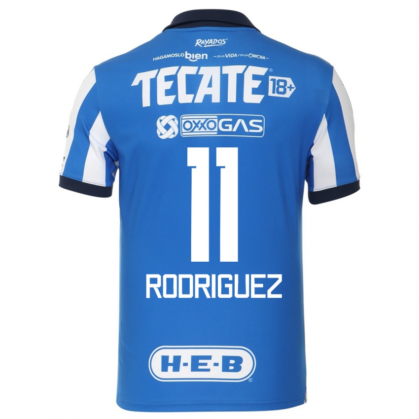 Niño Camiseta Lizette Rodriguez #11 Azul Blanco 1ª Equipación 2023/24 La Camisa