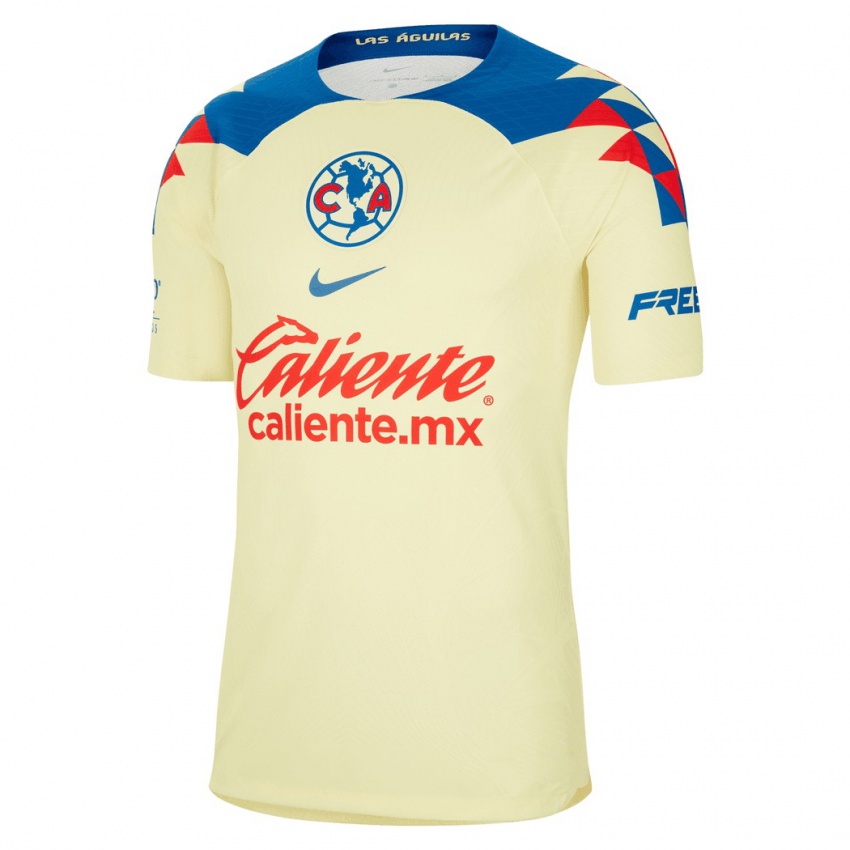 Niño Camiseta Luis Fuentes #2 Amarillo 1ª Equipación 2023/24 La Camisa