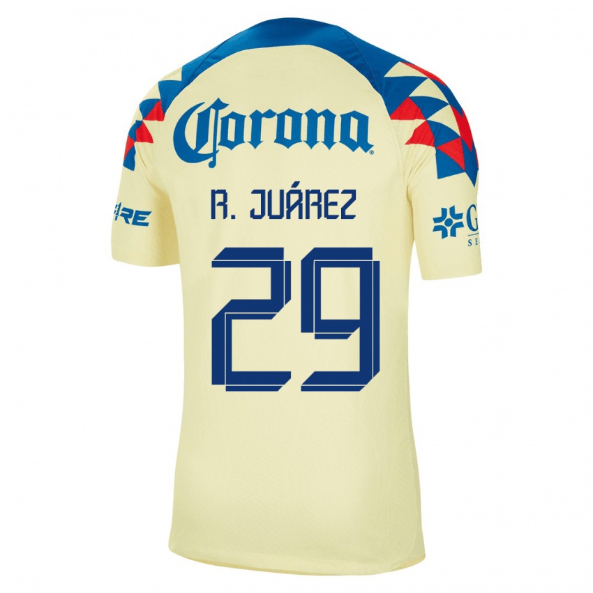Niño Camiseta Ramón Juárez #29 Amarillo 1ª Equipación 2023/24 La Camisa