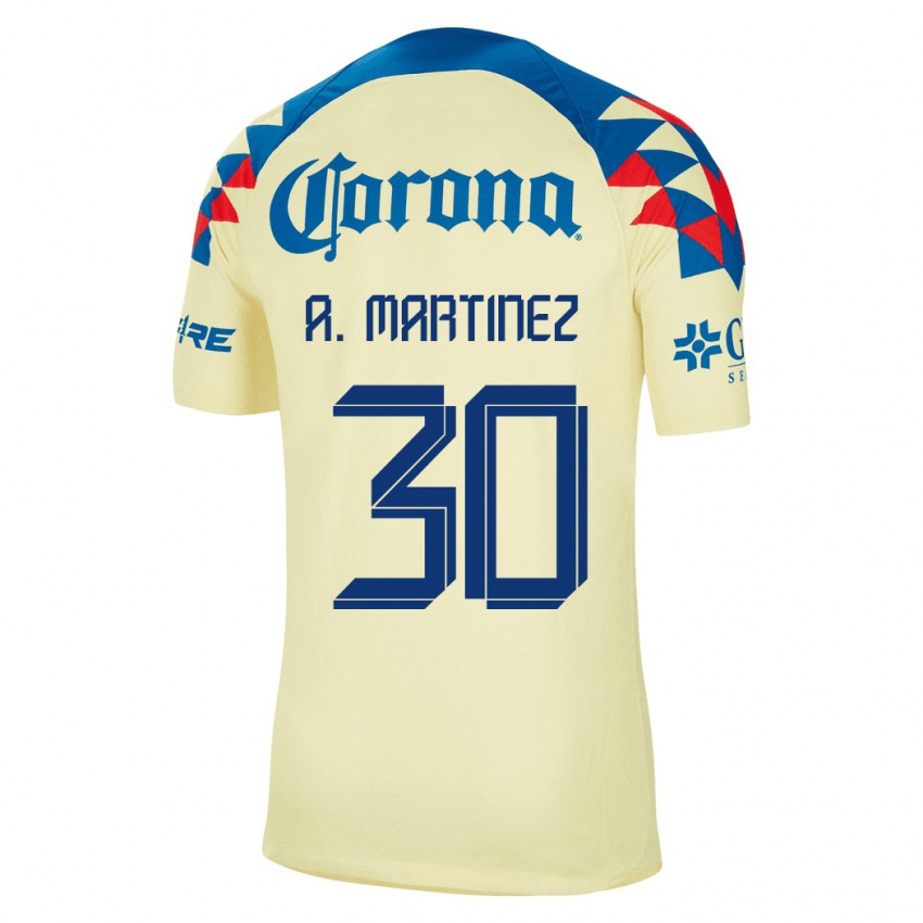 Niño Camiseta Arturo Martínez #30 Amarillo 1ª Equipación 2023/24 La Camisa