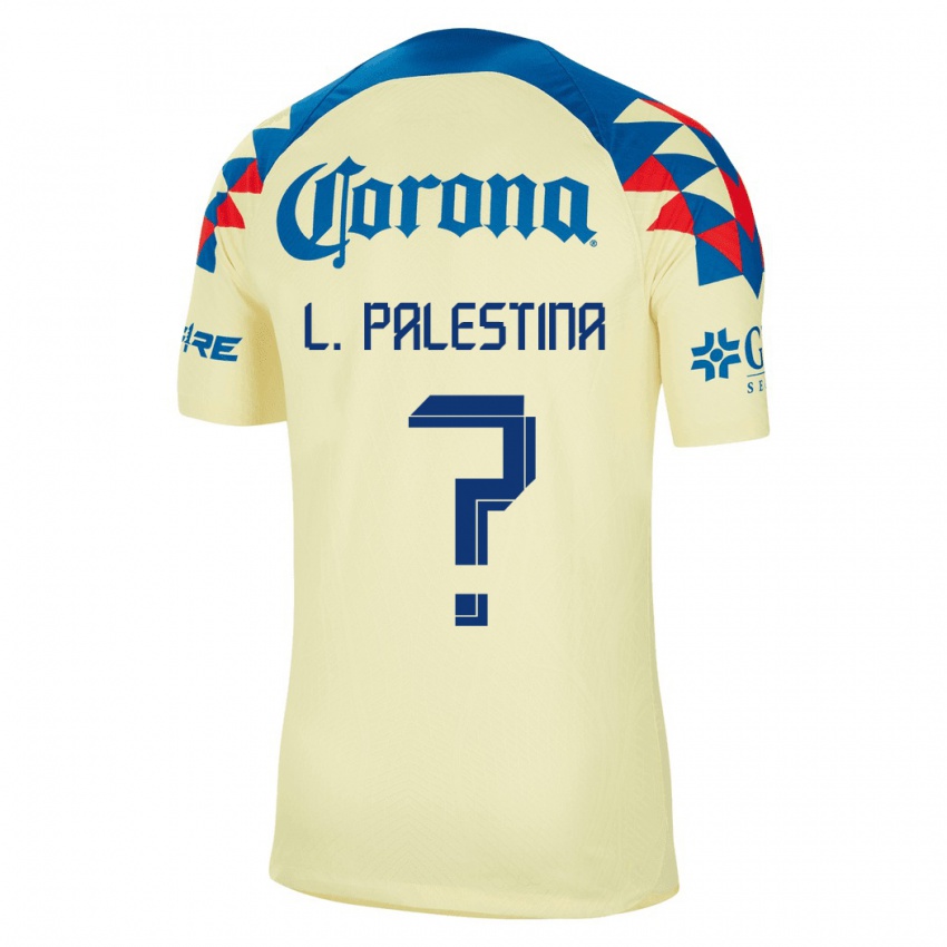 Niño Camiseta Leonardo Palestina #0 Amarillo 1ª Equipación 2023/24 La Camisa