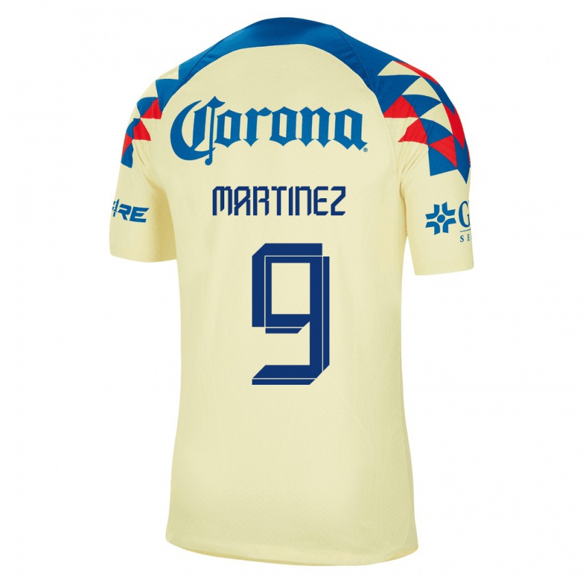 Niño Camiseta Roger Martinez #9 Amarillo 1ª Equipación 2023/24 La Camisa