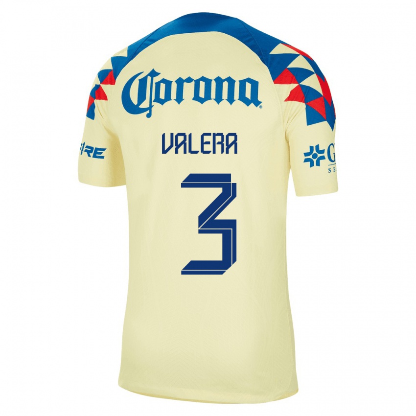 Niño Camiseta Selene Valera #3 Amarillo 1ª Equipación 2023/24 La Camisa