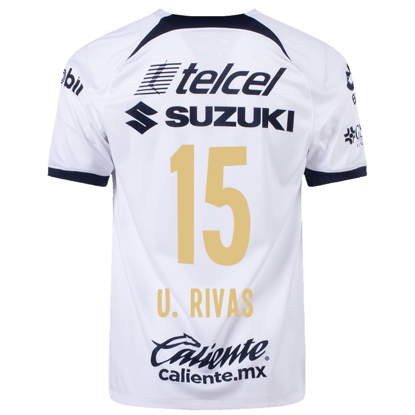 Niño Camiseta Ulises Rivas #15 Blanco 1ª Equipación 2023/24 La Camisa