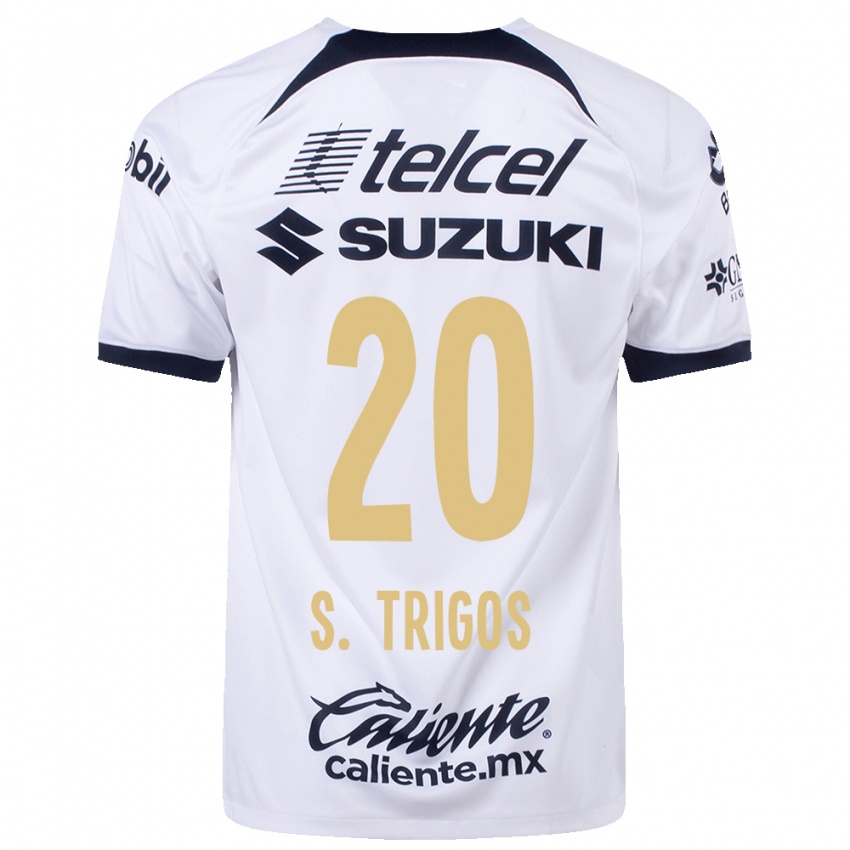 Niño Camiseta Santiago Trigos #20 Blanco 1ª Equipación 2023/24 La Camisa