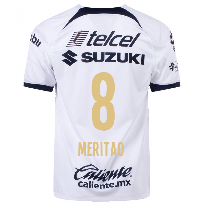 Niño Camiseta Higor Meritao #8 Blanco 1ª Equipación 2023/24 La Camisa