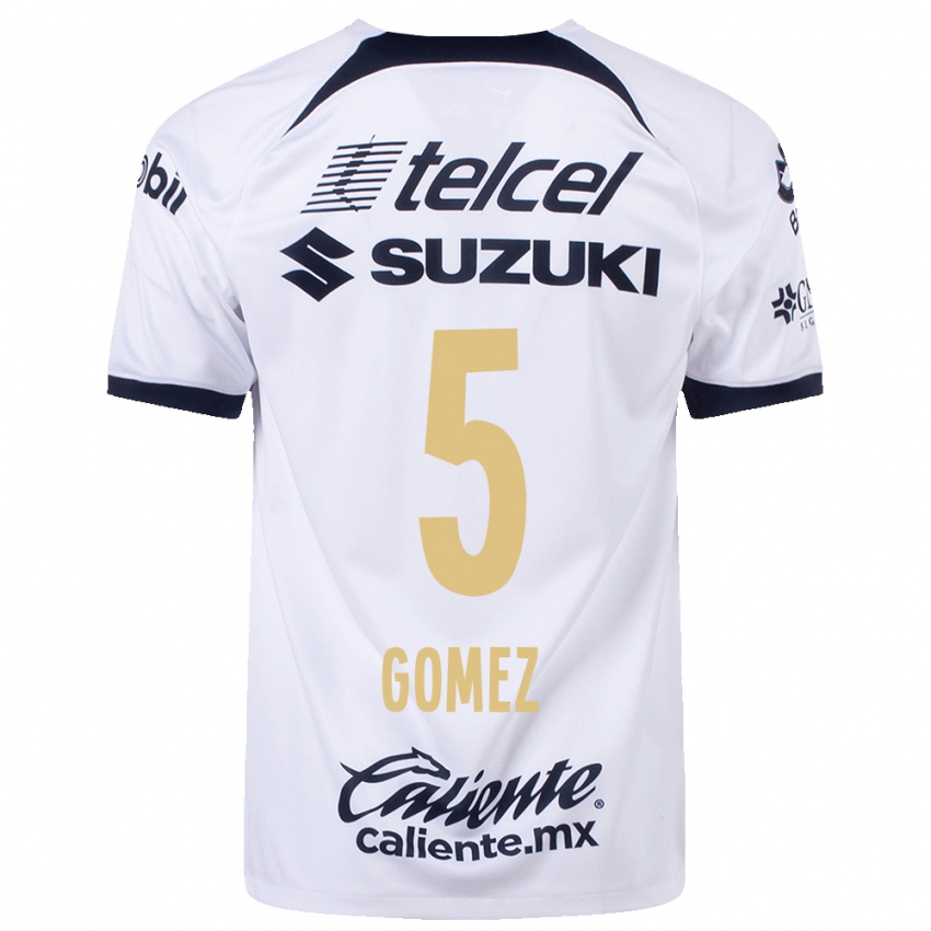 Niño Camiseta Kimberli Gomez #5 Blanco 1ª Equipación 2023/24 La Camisa