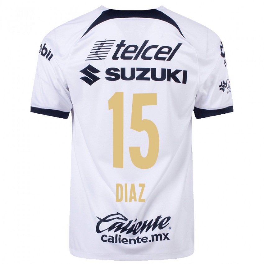 Niño Camiseta Marylin Diaz #15 Blanco 1ª Equipación 2023/24 La Camisa