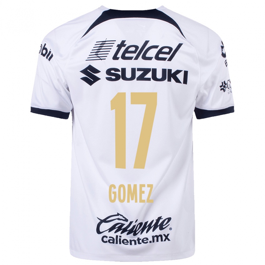 Niño Camiseta Diana Gomez #17 Blanco 1ª Equipación 2023/24 La Camisa