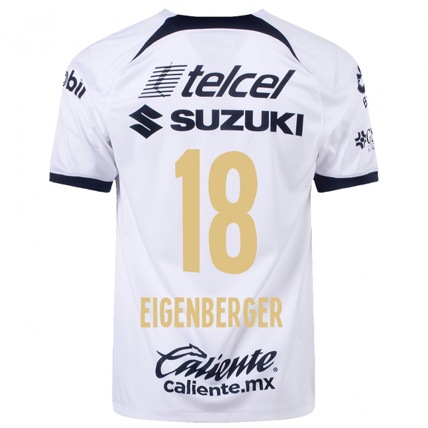 Niño Camiseta Chandra Eigenberger #18 Blanco 1ª Equipación 2023/24 La Camisa