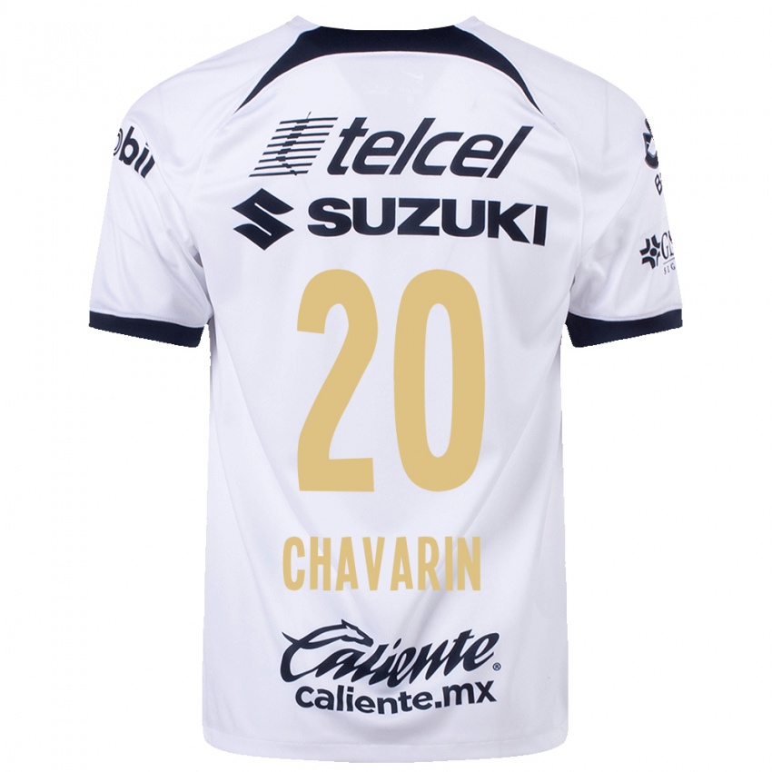 Niño Camiseta Aerial Chavarin #20 Blanco 1ª Equipación 2023/24 La Camisa