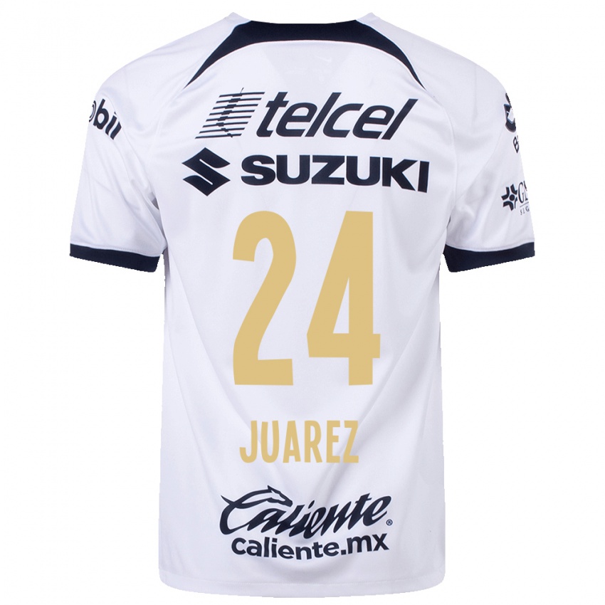 Niño Camiseta Gabriela Juarez #24 Blanco 1ª Equipación 2023/24 La Camisa