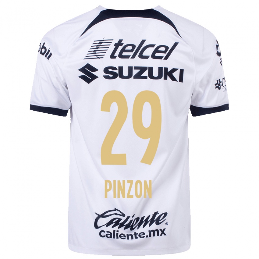 Niño Camiseta Liceth Pinzon #29 Blanco 1ª Equipación 2023/24 La Camisa