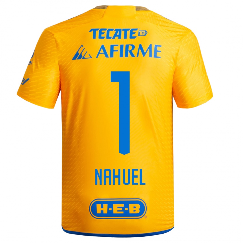Niño Camiseta Nahuel Guzman #1 Amarillo 1ª Equipación 2023/24 La Camisa