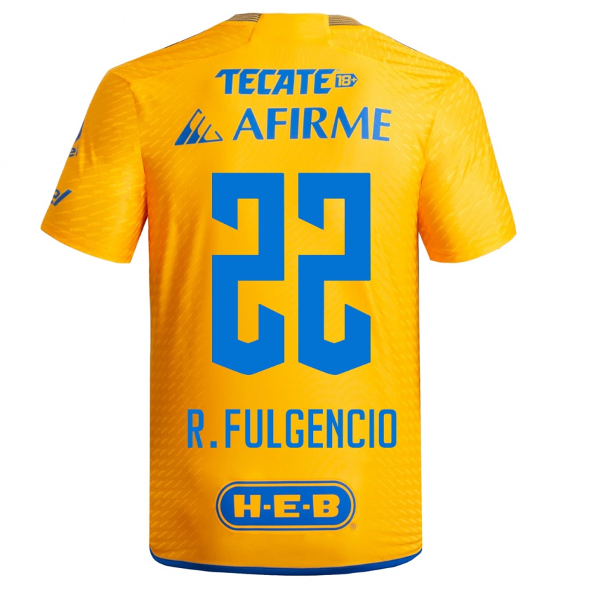 Niño Camiseta Raymundo Fulgencio #22 Amarillo 1ª Equipación 2023/24 La Camisa
