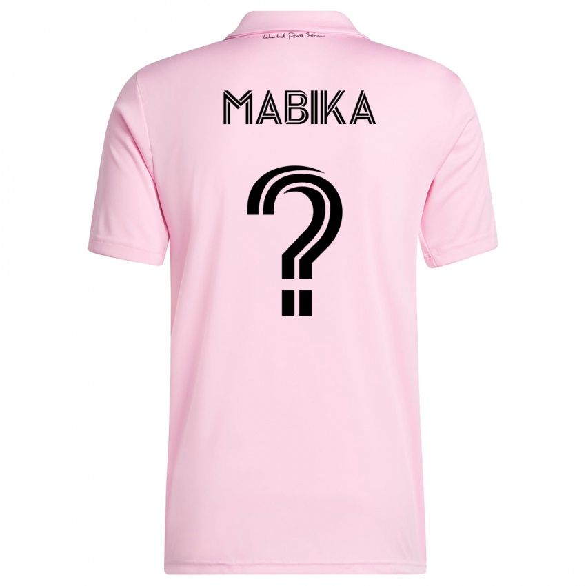 Niño Camiseta Aimé Mabika #0 Rosa 1ª Equipación 2023/24 La Camisa