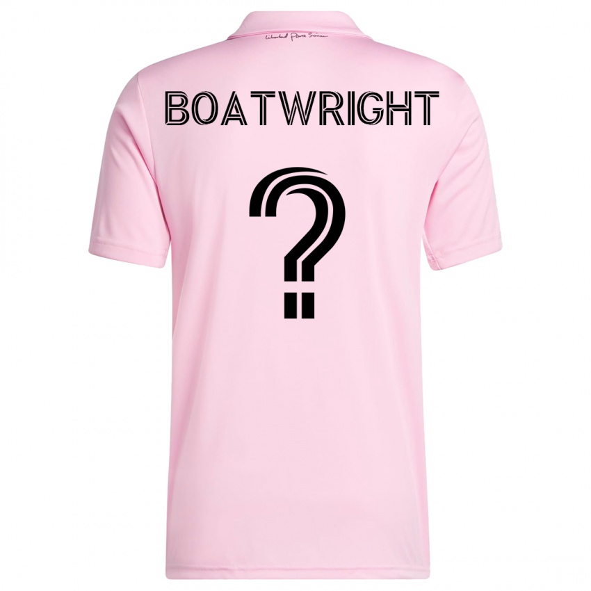 Niño Camiseta Israel Boatwright #0 Rosa 1ª Equipación 2023/24 La Camisa