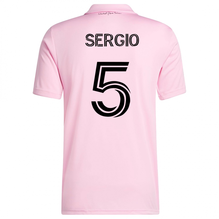 Niño Camiseta Sergio Busquets #5 Rosa 1ª Equipación 2023/24 La Camisa
