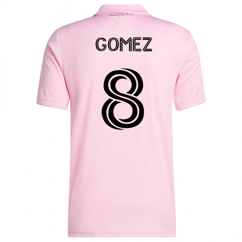 Niño Camiseta Diego Gómez #8 Rosa 1ª Equipación 2023/24 La Camisa