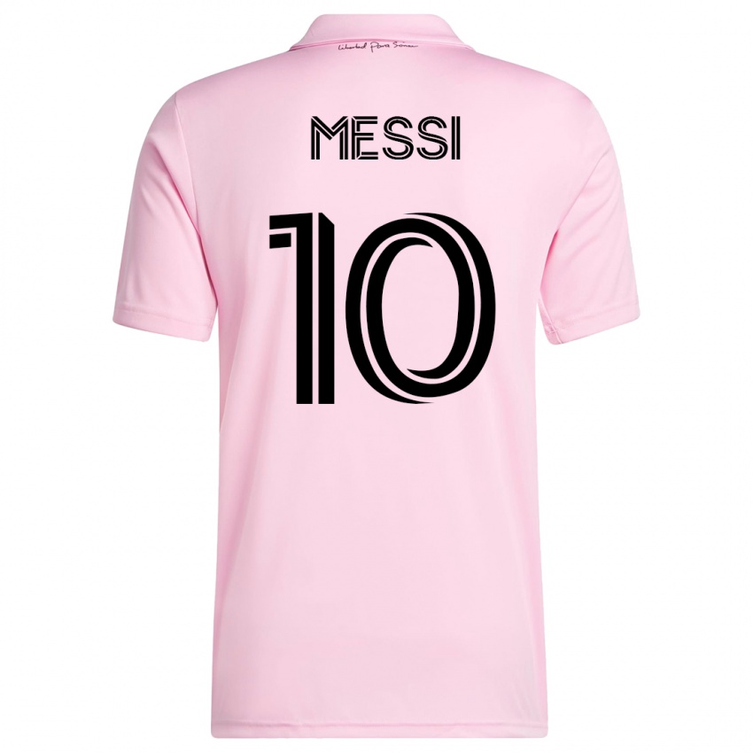 Niño Camiseta Lionel Messi #10 Rosa 1ª Equipación 2023/24 La Camisa