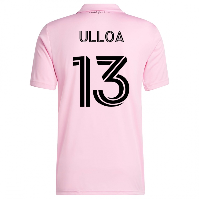 Niño Camiseta Víctor Ulloa #13 Rosa 1ª Equipación 2023/24 La Camisa