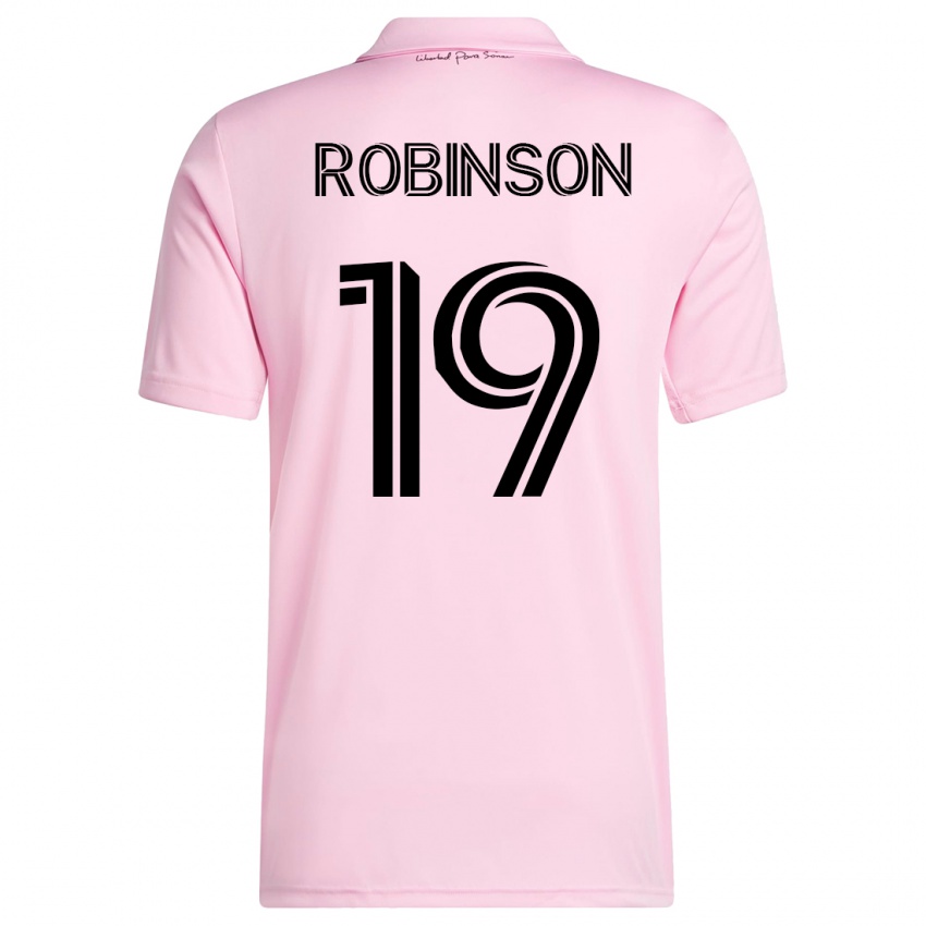 Niño Camiseta Robbie Robinson #19 Rosa 1ª Equipación 2023/24 La Camisa