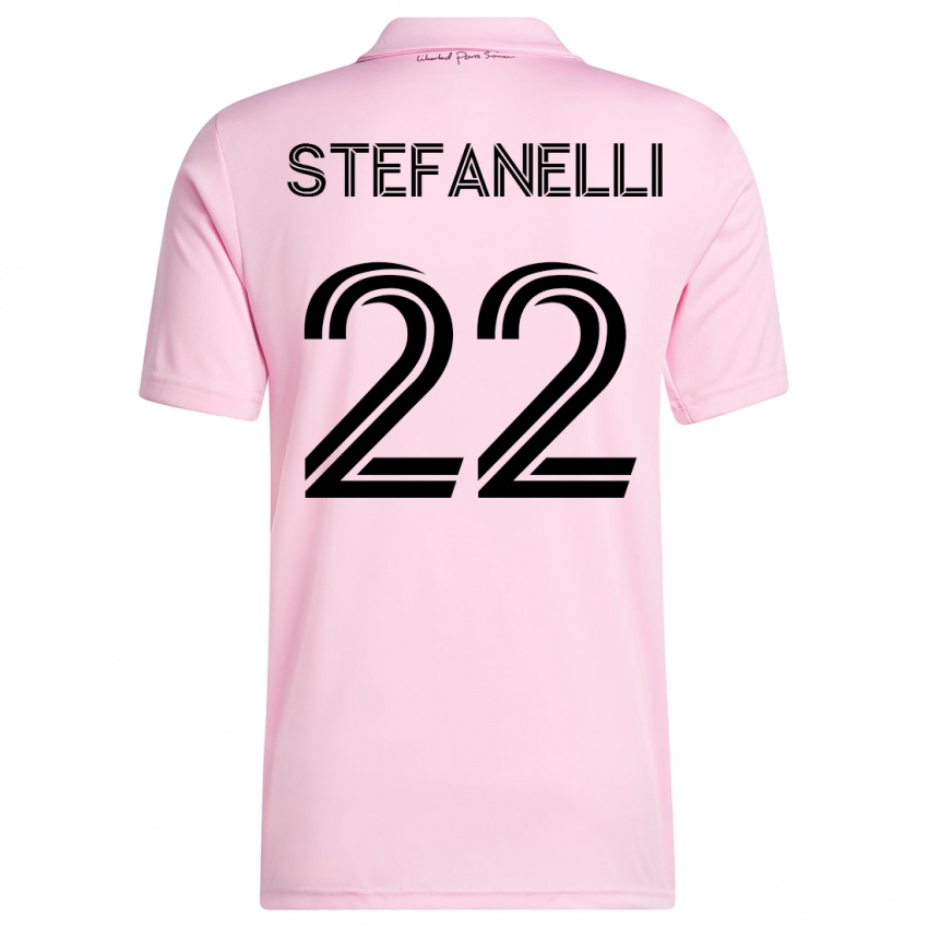 Niño Camiseta Nicolás Stefanelli #22 Rosa 1ª Equipación 2023/24 La Camisa