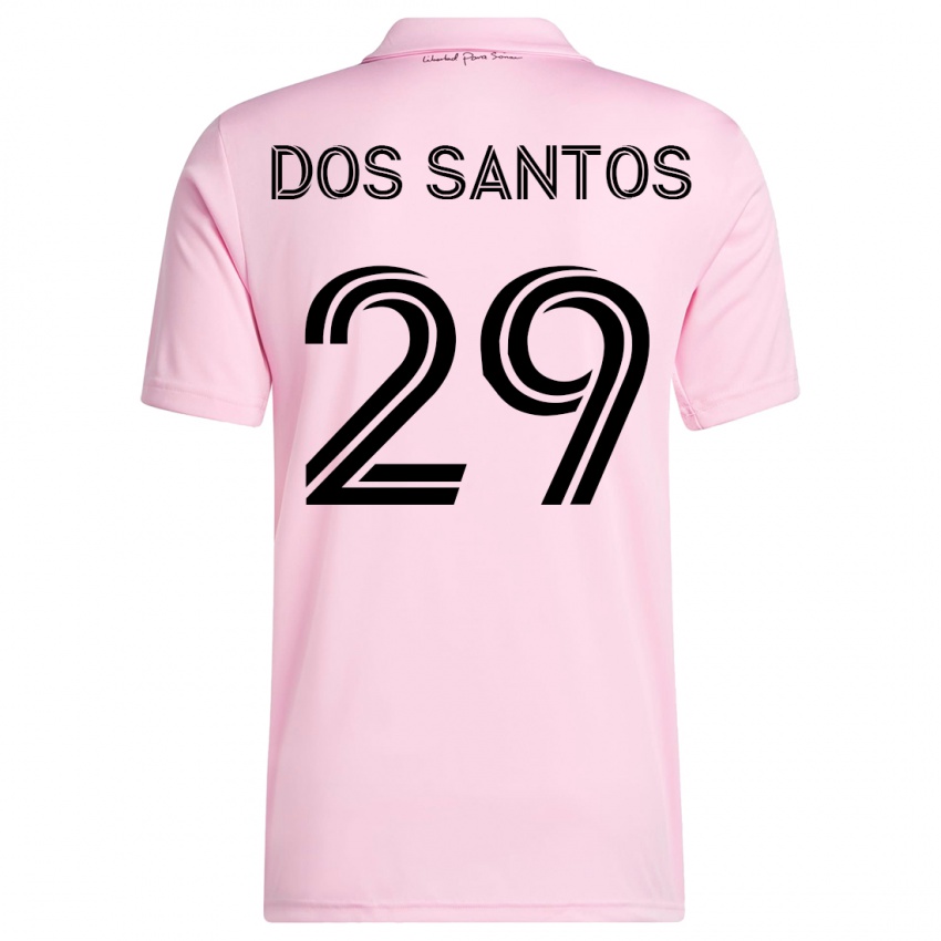 Niño Camiseta Cj Dos Santos #29 Rosa 1ª Equipación 2023/24 La Camisa