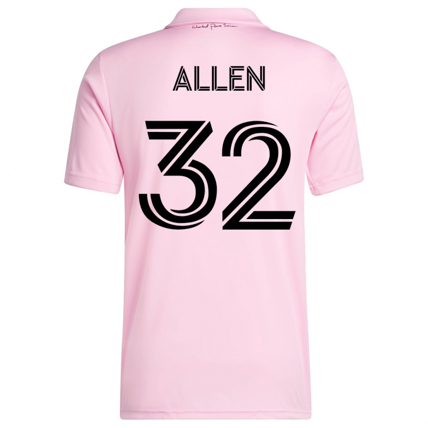 Niño Camiseta Noah Allen #32 Rosa 1ª Equipación 2023/24 La Camisa