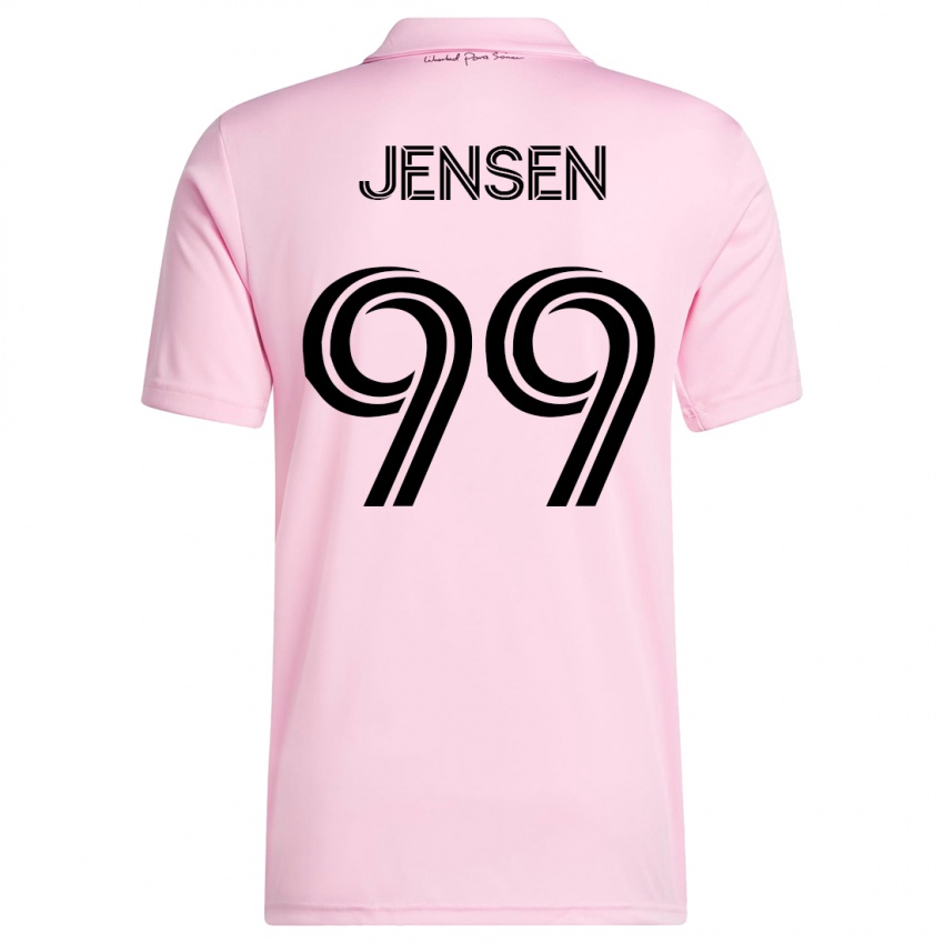 Niño Camiseta Cole Jensen #99 Rosa 1ª Equipación 2023/24 La Camisa