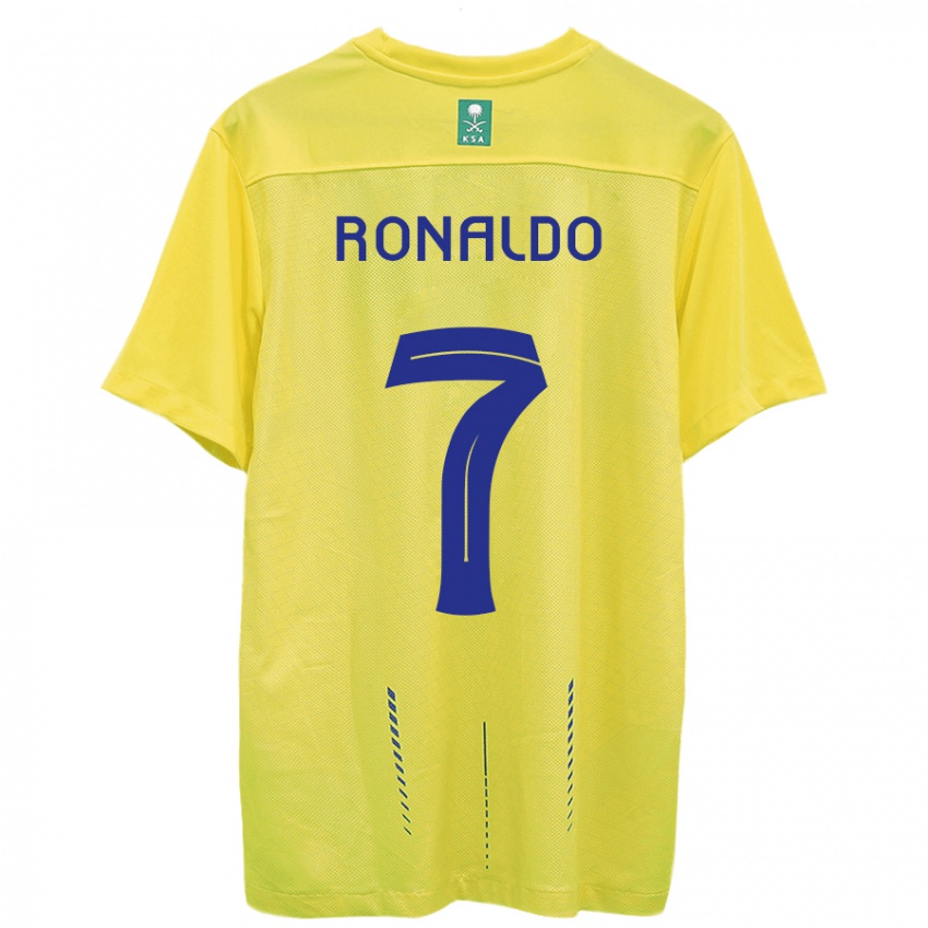 Niño Camiseta Cristiano Ronaldo #7 Amarillo 1ª Equipación 2023/24