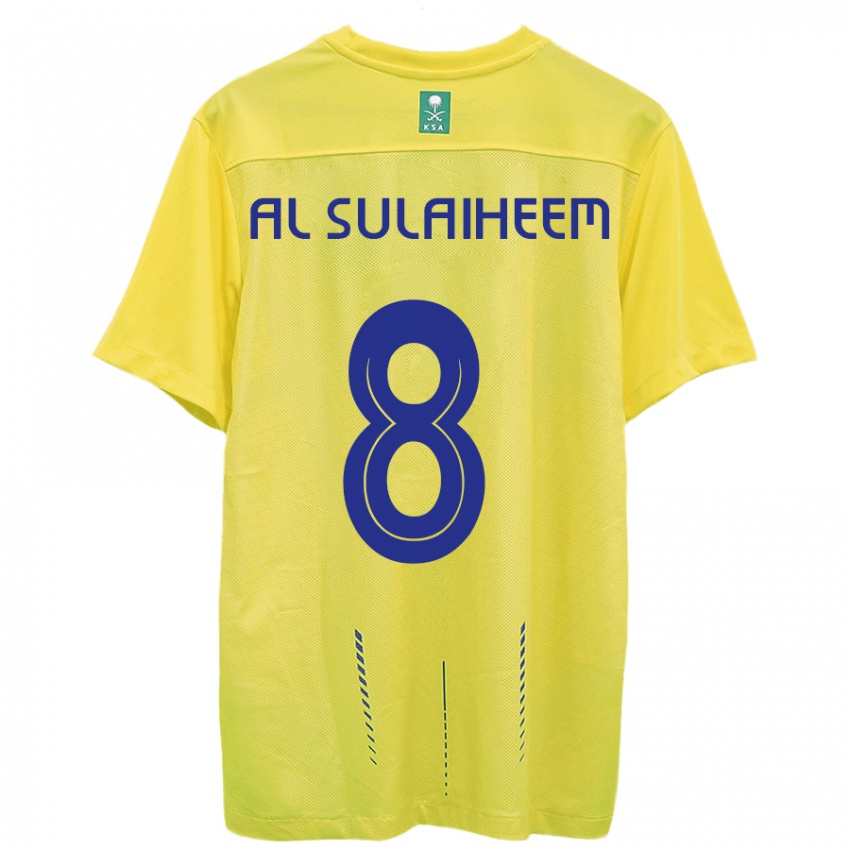 Niño Camiseta Abdulmajeed Al-Sulaiheem #8 Amarillo 1ª Equipación 2023/24 La Camisa
