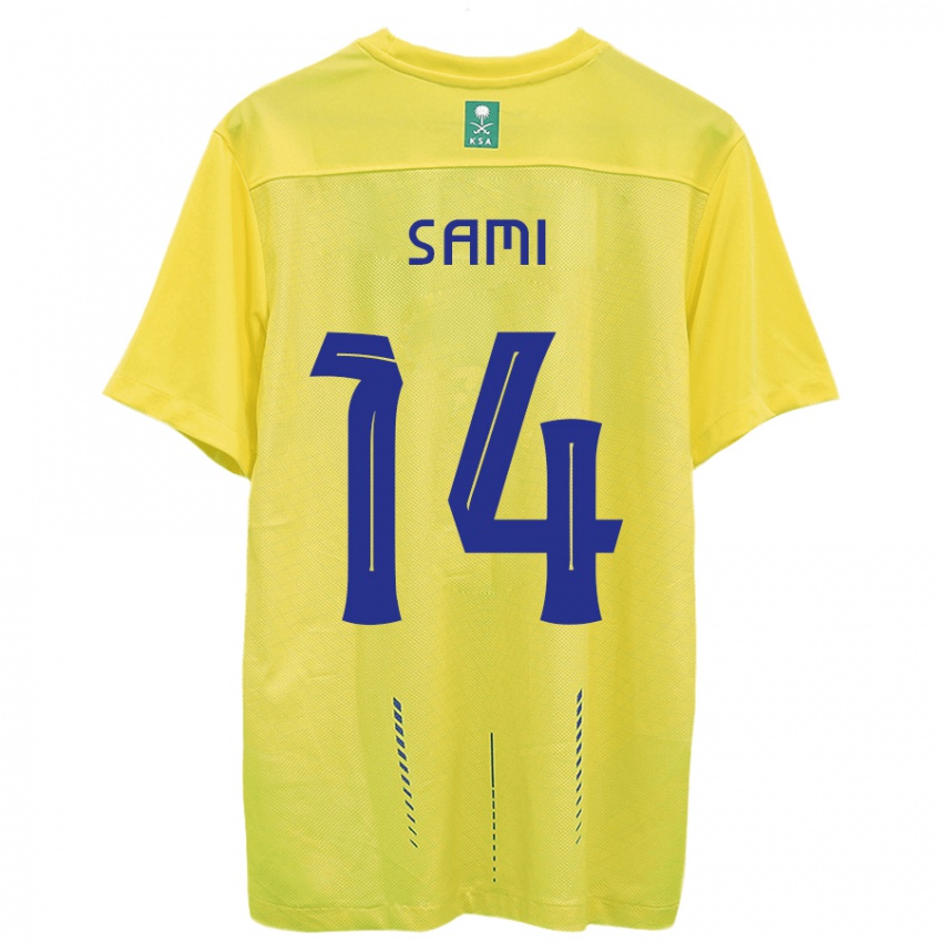 Niño Camiseta Sami Al-Najei #14 Amarillo 1ª Equipación 2023/24 La Camisa