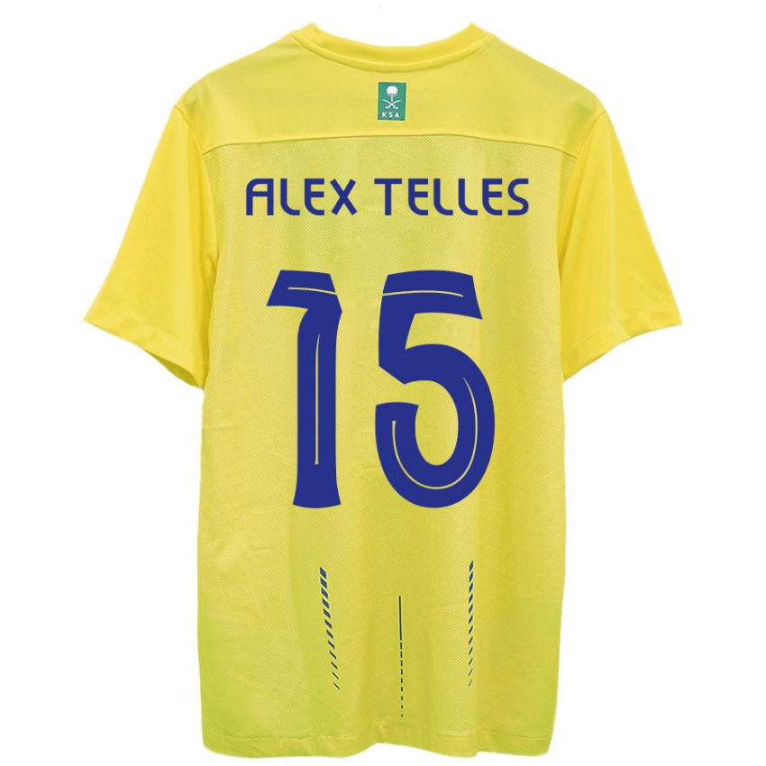 Niño Camiseta Alex Telles #15 Amarillo 1ª Equipación 2023/24 La Camisa