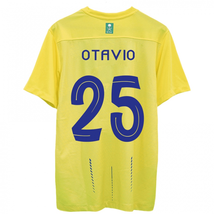 Niño Camiseta Otavio #25 Amarillo 1ª Equipación 2023/24 La Camisa