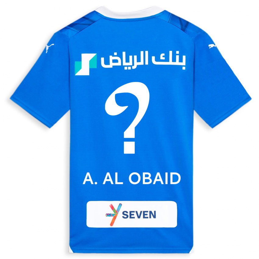 Niño Camiseta Abdulrahman Al-Obaid #0 Azul 1ª Equipación 2023/24 La Camisa