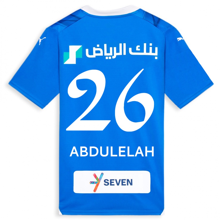 Niño Camiseta Abdulelah Al-Malki #26 Azul 1ª Equipación 2023/24 La Camisa
