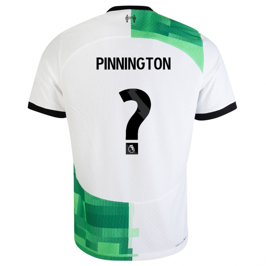 Niño Camiseta Carter Pinnington #0 Blanco Verde 2ª Equipación 2023/24 La Camisa
