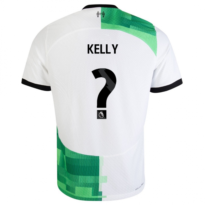 Niño Camiseta Kyle Kelly #0 Blanco Verde 2ª Equipación 2023/24 La Camisa