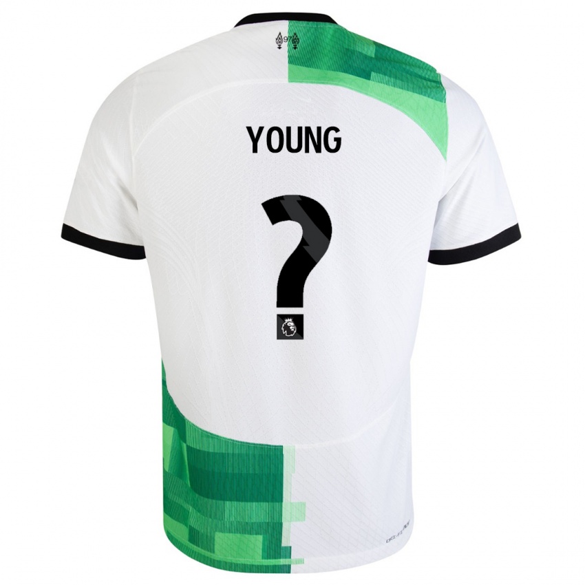 Niño Camiseta Ranel Young #0 Blanco Verde 2ª Equipación 2023/24 La Camisa