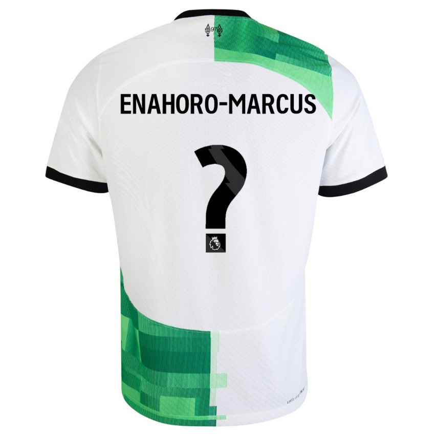 Niño Camiseta Louis Enahoro-Marcus #0 Blanco Verde 2ª Equipación 2023/24 La Camisa