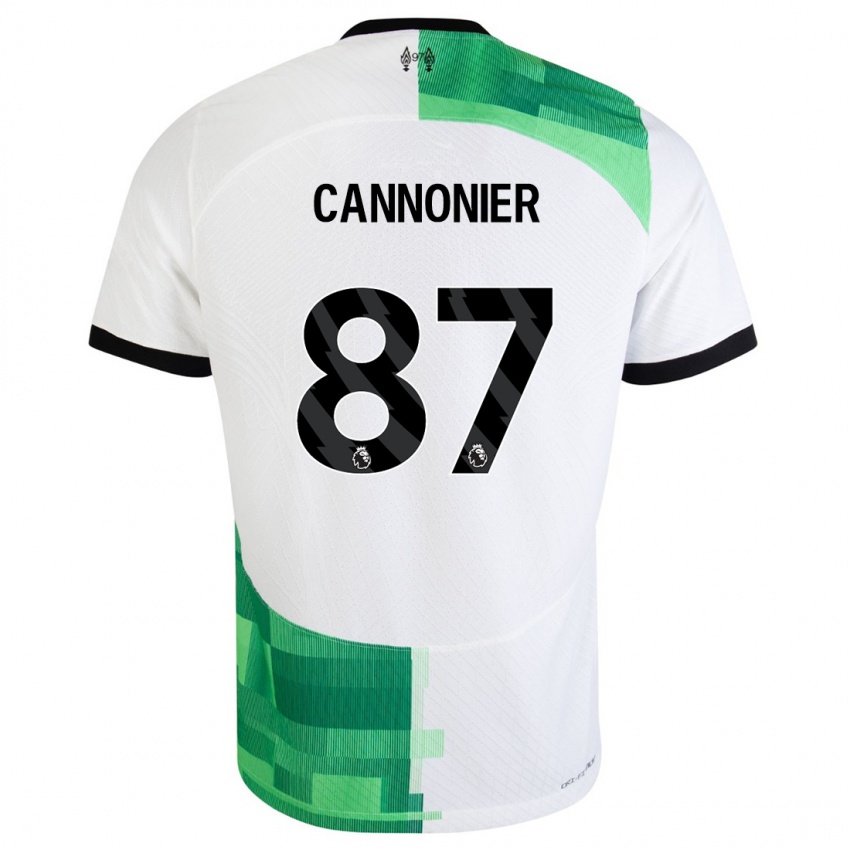 Niño Camiseta Oakley Cannonier #87 Blanco Verde 2ª Equipación 2023/24 La Camisa